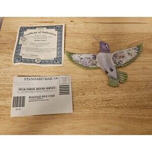 Lena Liu Fantasies Flight hummingbird RADIANT VISION Bradford Exchange A2654